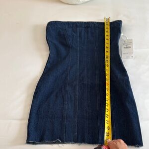 Denim Dress - Dark Blue - Small